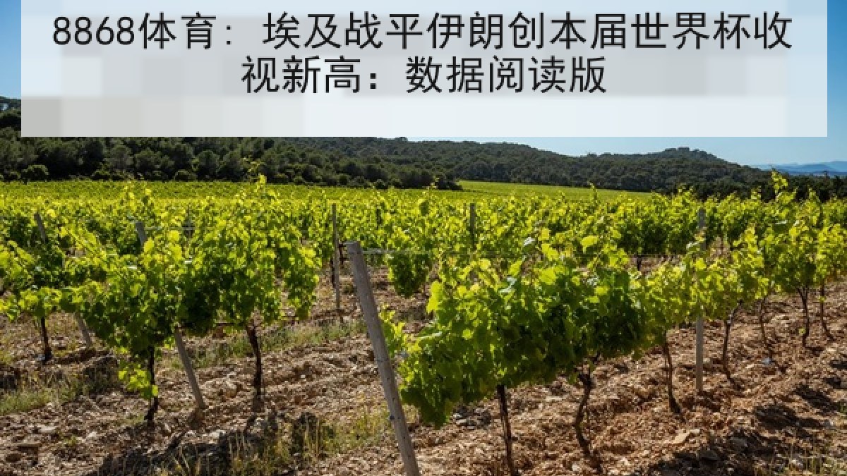 8868体育: 埃及战平伊朗创本届世界杯收视新高:数据阅读版 8868体育: 埃及战平伊朗创本届世界杯收视新高:数据阅读版